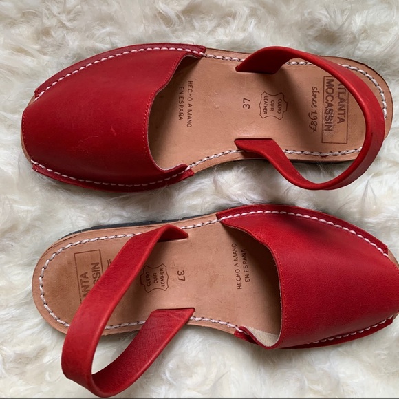 Atlanta Mocassin Shoes - Atlanta Moccasins | Red Avarcas